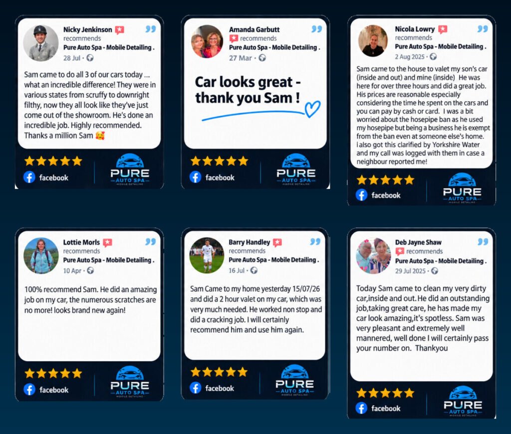 Online Booking – Love Your Car Again pure auto spa six customer reviews